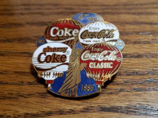 Vintage 1986 Coke Cola Celebrating 4th Of July Lapel Pin (rare)