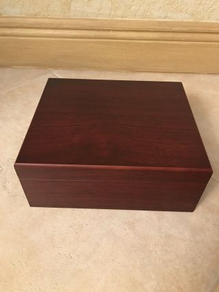 Cherry Wood Cigar Humidor With Accessories