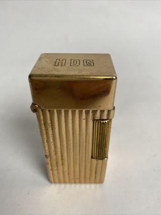 Vintage Parker Table Lighter Gold - Toned 125