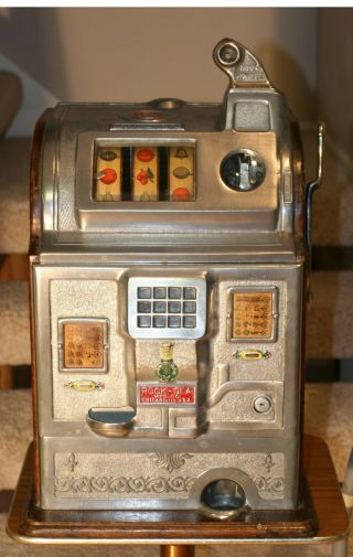 Antique Jennings Rockola 5 Cent Slot Machine