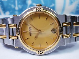 Gucci Date 2 - Tone Quartz Midsize Watch Model 9000m