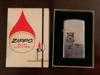 Vintage Military Zippo Lighter U.  S.  S.  Forrestal Cv 59 Usn Box 1970 