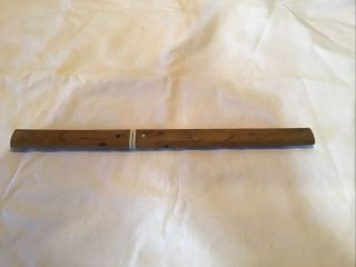 Vintage Japan Stainless Steel Letter Opener With Wood Handle Matching Wood Top