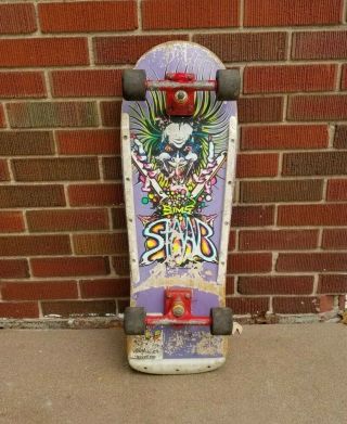 1986 Sims Staab Mad Scientist Complete Skateboard Gull Wing Pro Powell