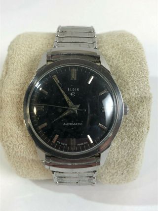 Vintage Elgin Swiss - Made Automatic Mechanical Mens Wristwatch - Well