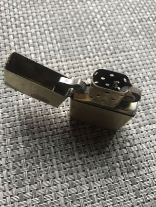 Vintage 1930’s Zippo Brass Slashes Lighter 3