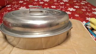 Mirro Roaster Pan Aluminum Model 876m Made In Usa - With Lifter Vintage