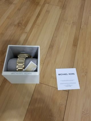 Michael Kors Gold - Tone Stainless Steel Watch Mk7088 With Tag