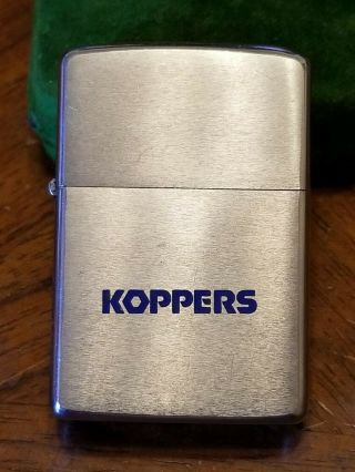 Vtg 1971 Zippo Lighter Advertising Koppers Chemical & Materials Company