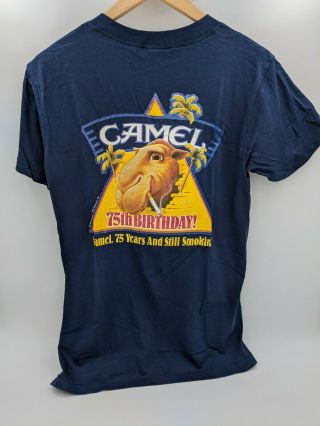 Vintage Usa 1988 Joe Camel 75th Birthday T - Shirt,  Camel Cigarettes,  M 38 - 40 Nos
