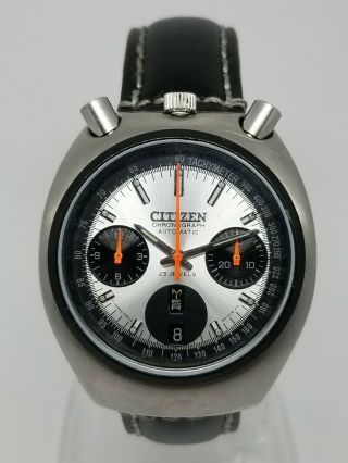 Citizen Bullhead Chronograph Automatic Ref.  67 - 9011 Cal.  8110 A Stainless Steel