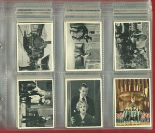 Cinema Cavalcade - A.  & M.  Wix - 1939 Film Star Cigarette Cards X 68 (qr01)