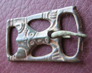 Authentic Ancient Artifact Viking Bronze Buckle with Bear VK 68 4