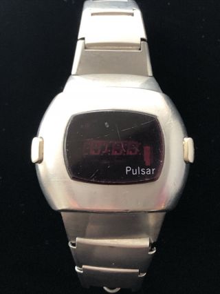 Vintage Pulsar Time Computer Led 1973 James Bond 007 Wristwatch Part