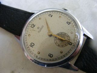 RARE 1940s ROIDOR GENTS WATCH,  ALL,  17 JEWELS PERFECT ORDER 3