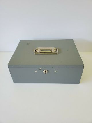 Buddy Products Vintage Cash Change Metal Box Money Tray Usa No Key