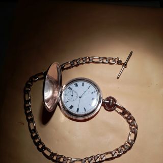 A Very Rare Vintage Gents Waltham Bond Street Pocketwatch And Chain.