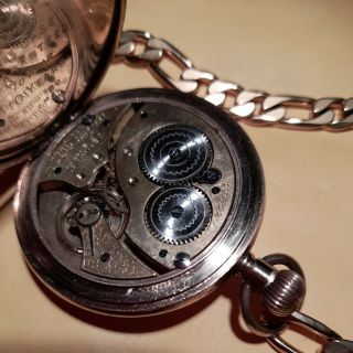 A Very Rare Vintage Gents Waltham Bond Street Pocketwatch And Chain. 2