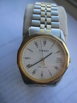 Vintage Tissot Pr 100 Quartz Gents Wristwatch With Date At 3 20^.