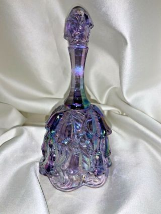 Vintage Fenton Art Glass Violet Purple Temple Bell