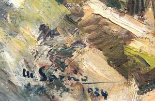 Coast of Capri Oil Painting by Matteo Sarno (Italian,  1894–1957) 6