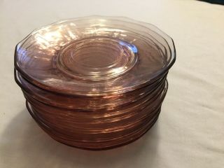 Fostoria Glass 1 Plate 5.  75” 5 3/4” Saucer Plate Fairfax Orchid Purple Vintage