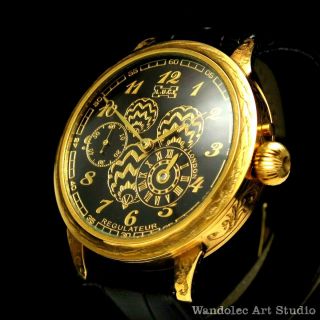 Vintage Mens Wristwatch Regulateur Men ' s Watch Louis Ulysse Chopard LUC Movement 3