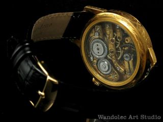 Vintage Mens Wristwatch Regulateur Men ' s Watch Louis Ulysse Chopard LUC Movement 5