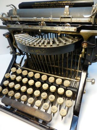 Antique / Vintage Densmore Upstrike Typewriter,  Sn 5893,  Old Writing Machine