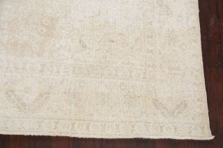 Antique Muted Distressed Tebriz Wool Area Rug Hand - Knotted Oriental Carpet 10x12 6