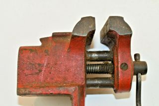 Vtg 1.  75 " Jaw Machinist Jeweler Mini Small Bench Desk Top Clamp Vise Work Tool