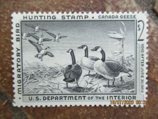 Vintage 1958 - 1959 Migratory Bird / Hunting Stamp; Duck Stamp
