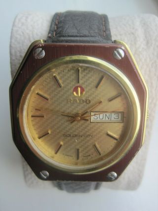 A Rare Vintage Rado 17 Jewel Golden City Automatic Gents Watch.  35.