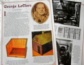 6p Rare History Article - George Leclerc Tynietoy Dollhouse Furniture Designer
