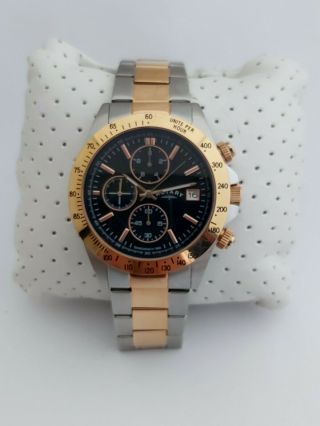 Rotary Mens Watch Gb00278/04 Chronograph Gold Stainless Steel Bracelet