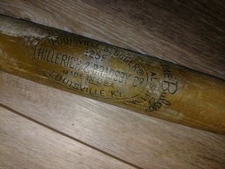 Vintage Louisville Slugger H&b Wood Softball Bat " The Bulger " No.  125f 33 "