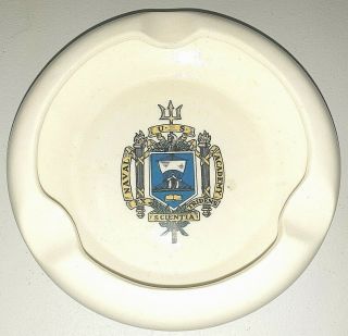Vintage United States Naval Academy,  Ceramic Ashtray Euc Late 50 