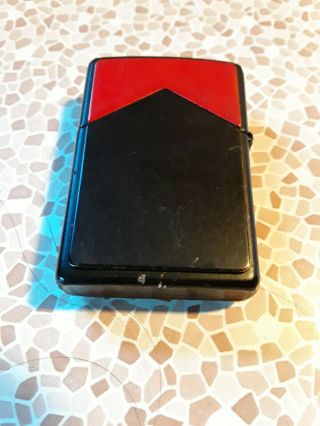 Vintage Marlboro Miles Zippo Lighter Matte Black Red Roof