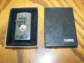 Vintage 1995 Zippo Usmc Marine Corps Eagle Globe Anchor Cgarette Lighter