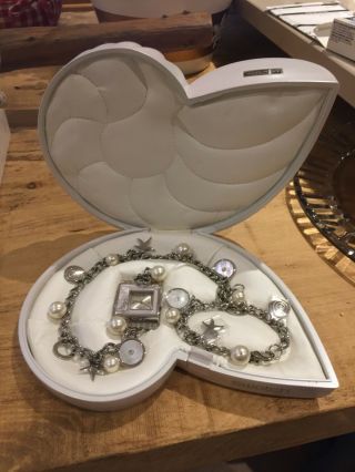 Swatch Limited Edn.  Christmas Watch And Charm Bracelet Shell Set Ref.  Yus112gs