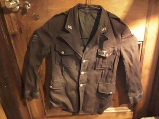 Vintage Military Army Jacket With Patch And Pin Inc.  Boys