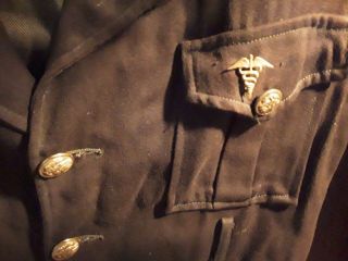 VINTAGE MILITARY ARMY JACKET WITH PATCH AND PIN INC.  BOYS 3