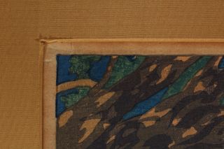 Antique Charles W.  Bartlett Silk Merchants India Woodblock Print 5