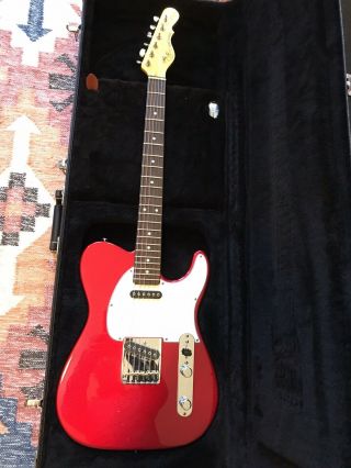 G&l Asat Classic Usa Guitar Candy Apple Red Classic C Neck With Vintage Tint