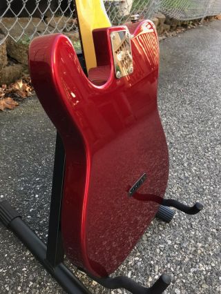 G&L ASAT Classic USA Guitar Candy Apple Red Classic C Neck with Vintage Tint 2