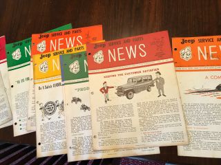 Vintage Jeep Willys News 1960 Every Month Catalogs Service &parts Rare