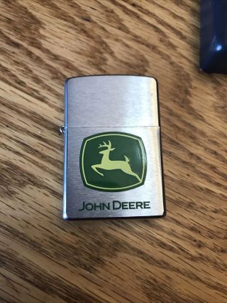 Zippo Lighter - John Deere Logo - Leaping Deer - Retired