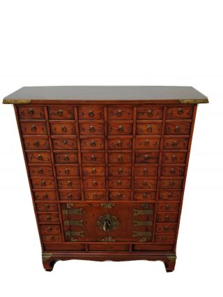 Chinese Herbal Medicine Cabinet Apothecary Cabinet Chest.