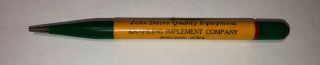 Vintage Sheldon Iowa John Deere Krahling Implement Redipoint Mechanical Pencil
