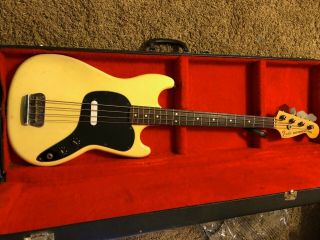 Vintage 1977/1978 Fender Usa Musicmaster Bass With Hard Case,  American